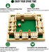 Dice Game Shut The Box Game Wooden Board Game with 10 Dices,a Classic 4 Sided Family Math Game for 2-4 Players Dice Board Game Shut-The-Box(Kids o...