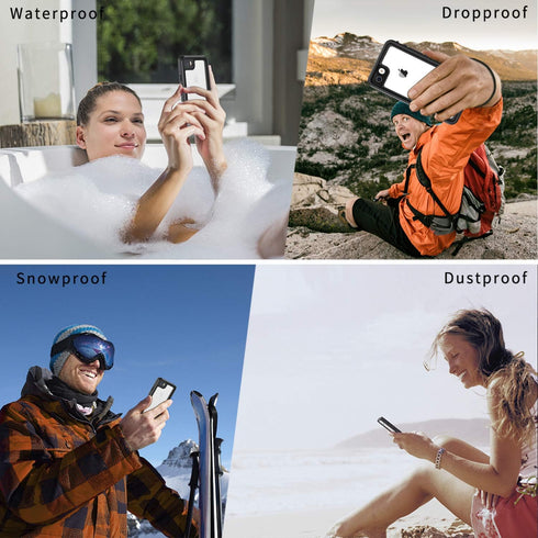 Lanhiem for iPhone SE 2022 2020 Case, iPhone 7 8 case, IP68 Waterproof Dustproof Case with Screen Protector, Heavy Duty Full Body Protective Phone...