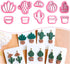 KEOKER Clay Cutters for Polymer Clay Jewelry, Cactus Polymer Clay Cutters for Earrings jewelry Making, 10 Shapes Potted Plant Clay Earrings Cutter...