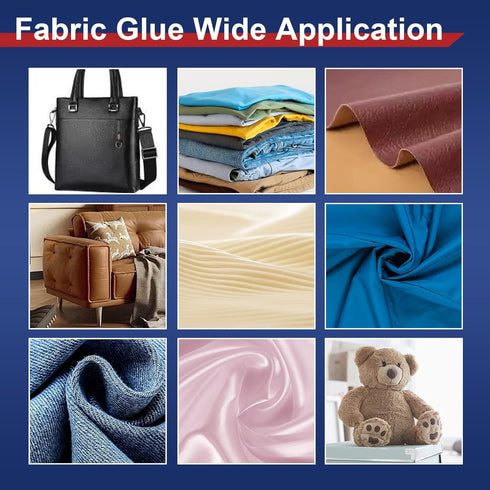Fabric Glue, Liquid Stitch Fabric Adhesive, Clear Waterproof Glue for Fabric Repair and Permanent Bonding (2 PCS)...