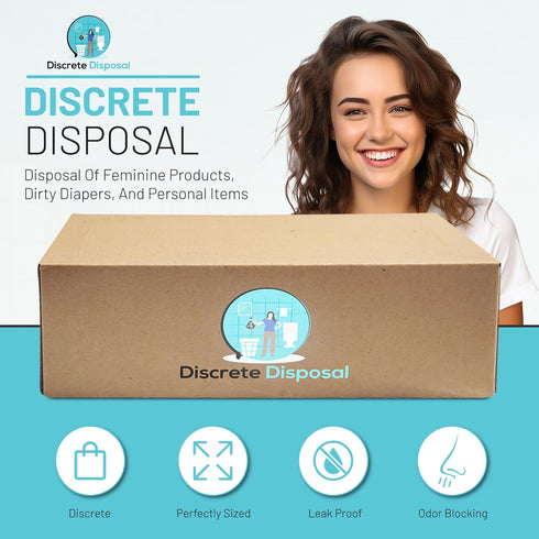 Discrete Disposal Bags - Pop Up Box Design, Sanitary disposal bags feminine and personal use...