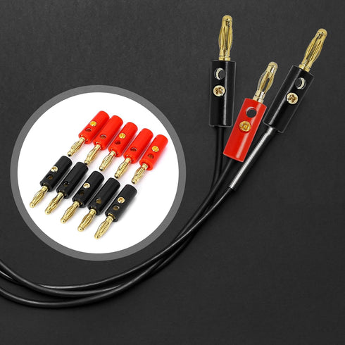 10Pcs Speaker Banana Plugs 4mm Banana Plugs Speaker Banana for Speaker Wire Gold Plated Speaker Wire Banana Plugs Connectors......