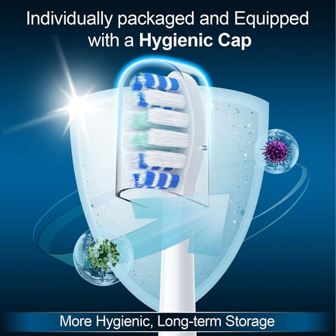 2024 Upgraded, MRYUESG Extra-Soft Toothbrush Replacement Heads Compatible with Philips Sonicare for Sentive Gum, 10 Pack, Electric Brush Head Desi...