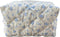 Cotton Quilted Makeup Bag Coquette Accessories Make up Bag Organizer Cute Floral Cosmetic Pouch Travel Makeup Bag for Women (Blue floral)...