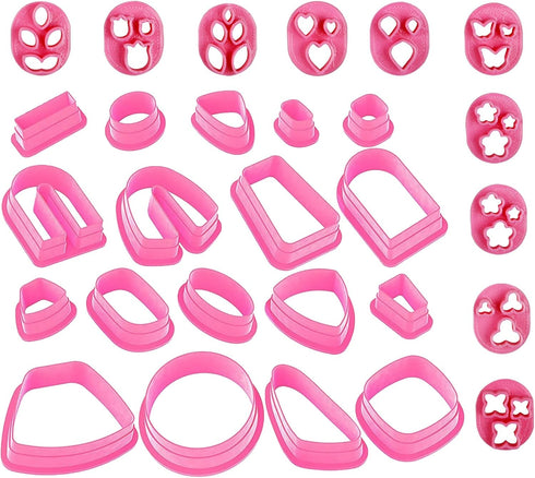 Polymer Clay Cutters 28 Pcs, Mini Flower Butterfly Leaf Clay Earring Cutters, Organic Shape Clay Cutters for Polymer Clay Jewelry...