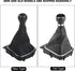 Shift Knob 5 Speed Gear Stick Shift Lever Knob Leather Gearstick Gaiter Kit Car Shift Boots Cover Shift Knob Boot Kit for 6 Mk5 Mk6 2005?2014...