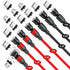 Bojianxin 540° Rotation Magnetic Charging Cable?7-Pack, 1.6ft/3.3ft/3.3ft/6.6ft/6.6ft/10ft/10ft? Magnetic USB Cable, 3 in 1 Magnetic Phone Charger...