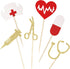 24pcs Nursing Cupcake Toppers, Glitter Medical Rn Themed Cake Picks, Nurse Graduation Party Decorations Supplies...