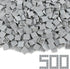 Light Bluish Gray 2×2 Tile ×500 Parts and Pieces Flat MOC Bricks, Bulk Building Blocks for Smooth Surface Wall Floor, Toy Accessories Compatible w...