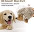 Pawaboo Plush Dog Toy, Non-Toxic Super Soft Faux-Fur Hedgehog Dog Toy Squeak Aninal Toy Stuffed Biting Training Playing Toys for Dog Puppy, Brown...