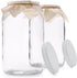 1790 Large Glass Jars with Lid - Wide Mouth 1 Gallon Glass Jar with Lid - Glass Gallon Jar for Kombucha & Sun Tea - Gallon Mason Jars are Large Gl...