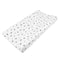 TL Care Printed 100% Cotton Knit Fitted Contoured Changing Table Pad Cover - Compatible with Mika Micky Bassinet, Alphabet, for Boys and Girls...
