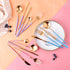 AARAINBOW 8 Pieces Stainless Steel Flatware Set Portable Reusable Cutlery Set Travel Utensils Set Including Chopsticks Knife Fork Spoon Straws Cle...