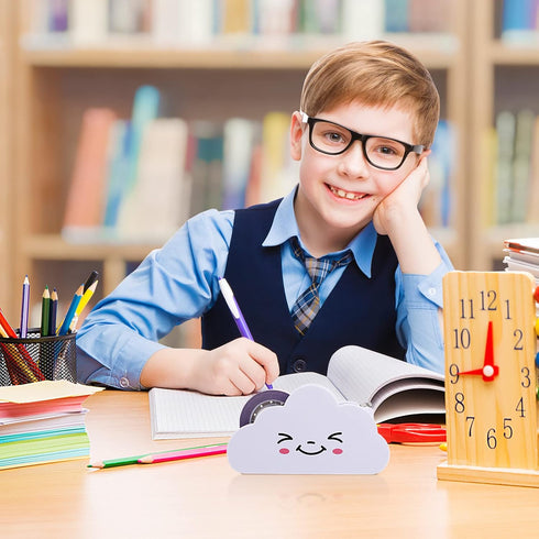 TOYANDONA Cloud Tape Dispenser and Rainbow Tape Set, Cartoon Desktop Tape Cutter Cute Roll Tape Holder for and More School Office Stationery Suppl...