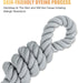 5 FT Dog Leash Handmade Braided Rope Dog Leash for Small Medium and Large Dogs, Grey...