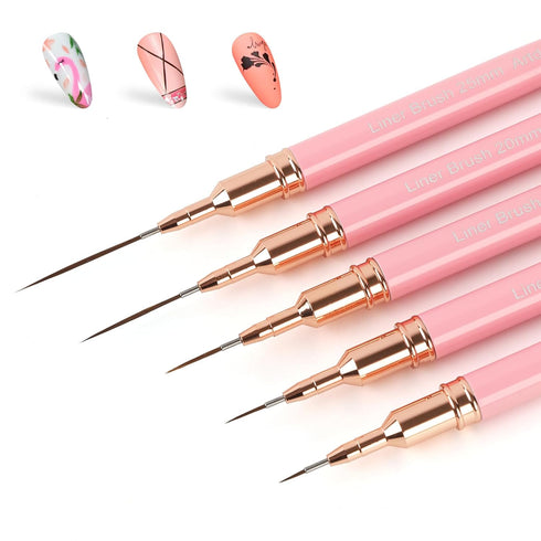 Artdone nail art brushes set kit acrylic supplies dotter striping polish markers barrier tape strips pens fine tip accessories tools decorations d...
