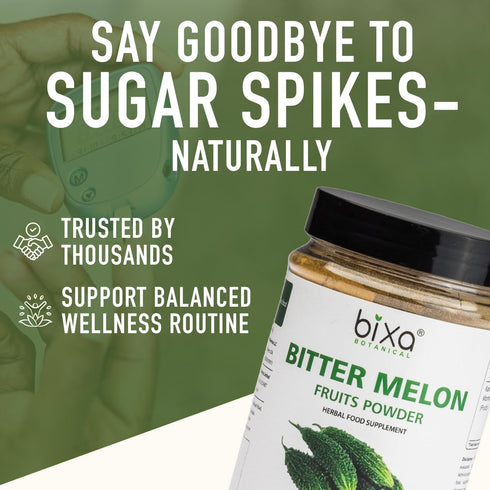 bixa BOTANICAL Bitter Melon Powder (Momordica Charantia/Karela Fruit Powder) - 200g / 7 Oz | Herbal Supplement for Skin and Stomach...