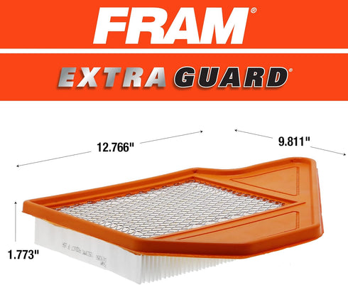 FRAM Extra Guard CA11050 Replacement Engine Air Filter for Select Chrysler, Dodge, Ram and Volkswagen (3.6L) Models, Provides Up to 12 Months or 1...