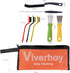 8pcs Kitchen Cleaning Set,Gap Cleaning Brushes,Small Spatula for Kitchen,Tool bag.Bathroom Cleaning Brush for Kitchen Surfaces,Window Grooves,Bath...