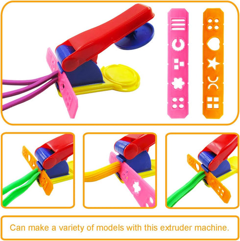 FRIMOONY Plastic Dough Tools, Various Animal Molds, Rolling Pins, for Creative Dough Cutting, 45 PCS...