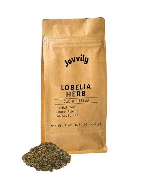 Jovvily Lobelia Herb, Cut & Sifted, Herbal Tea (8 Ounce)...