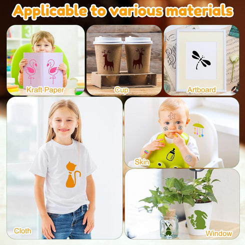 100 Pcs Stencils for Painting on Wood Reusable Stencil Crafts Drawing Templates Holiday Stencils Wall Paper Stencil Set for DIY Art Scrapbook Home...