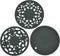 Silicone Trivet Mat,Set of 3 Heat Resistant Trivet for Hot Dishes Trivets for Hots Pots and Pans,Trivet Flexible Non Slip Potholder Hot Pads for K...