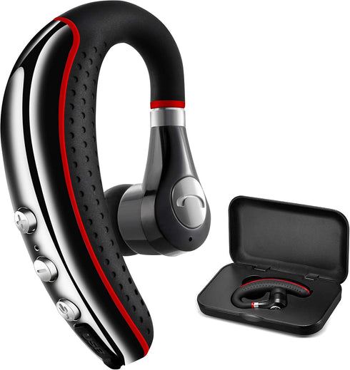 Bluetooth Headset 5.0,CANDEO High-Fidelity Audio Wireless Bluetooth Earpiece Hands Free Business Earphones with Noise Reduction mic,Compatible iPh...