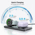 Wireless Charger for Samsung Galaxy Watch Ultra/7/Fold 6/Flip 6/S24 Ultra/24/23/22, 2 in 1 Charging Station for Samsung Watch 6/6 Classic/5/5 Pro/...
