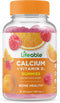 Lifeable Calcium 500 mg with Vitamin D3 1000 IU Gummies - Great Tasting Natural Flavor Vitamin Supplement - Gluten Free GMO-Free Chewable - for Bo...