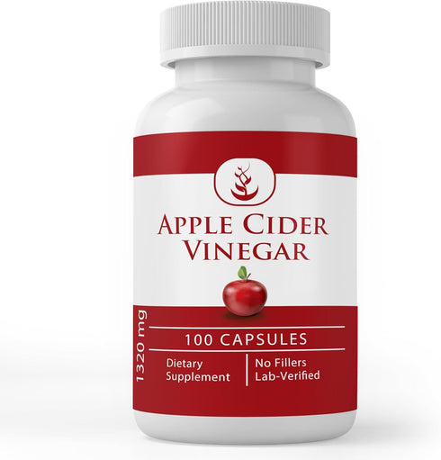 Pure Original Ingredients Apple Cider Vinegar, (100 Capsules) Always Pure, No Additives Or Fillers, Lab Verified...