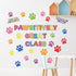 Paw Prints Bulletin Board Classroom Decorations Dog Paw Print Bulletin Board Supplies Pawsitively Great Class Bulletin Board Set Mini Paw Print Cu...