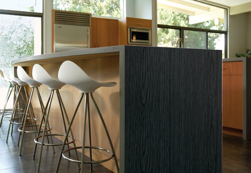 VViViD Black Wood Grain Faux Finish Textured Adhesive Vinyl Wrap Film DIY No Mess Easy to Install Air-Release Adhesive (2ft x 48 Inch)...