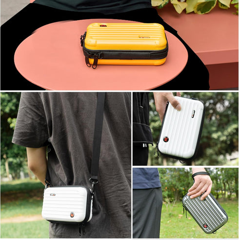 Mini Storage Case Waterproof Carrying Case for Insta360 GO 3? Removable Inner Tray, Compatible GoPro Collection Hero 11 10 9 8 7 6, I n s ta360 Co...