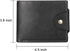 Men Wallet with Clip Black PU Material 3 Credit Card Holder 2 Money Pockets 1 Clear Window Suitable for Men Women Gifts without RFID Slim Small Wa...