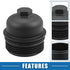 Engine Oil Filter Housing Cover Cap 26350-3CAB1 for Kia Sedona 2015-2018 Plastic Black...