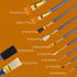 Acrylic Paint Brushes Set, Halobios 25 Pcs Artist Paintbrushes Acrylic Painting Brushes for Children Beginners, Artist Painting Kits for Acrylic O...