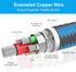 ENVEL Headphone and Microphone Splitter Cable for PC 3.5mm Jack Adapter Convertors 3.5mm Y Splitter Audio Transform Female to 2 Dual 3.5mm Male fo...