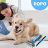 Dog Grooming Brush and Metal Comb, Undercoat Rake for Dogs Grooming Supplies Dematting Deshedding Brush comb for Shedding (Blue)...