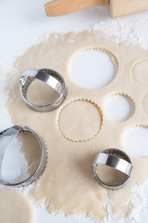 Fox Run Crinkled Cookie Cutter Set, Stainless Steel, 3-Piece...