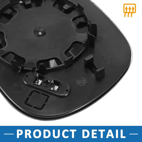 Car Heated Right Passenger Side Mirror Glass Replacement with Backing Plate for BMW 328i XDrive 2009-2013...
