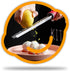 Grater Citrus Orange Lime Lemon Slicer with Channel Knife Stainless steel with non-slip rubber handle 2-pcs multi-tool set...
