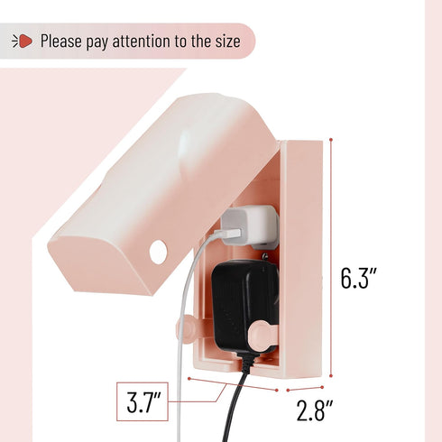 Bates - Baby Safety Outlet Cover Box, Pink, Outlet Covers Baby Proofing, Plug Covers Baby Proofing, Baby Outlet Cover, Socket Covers Baby Proofing...
