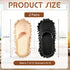 2 Pairs Microfiber Cleaning Mop Slippers for Floor Cleaning House Mop Shoes Men and Women Washable Unisex Dusting Slippers Dirt Cleaning Tool Supp...