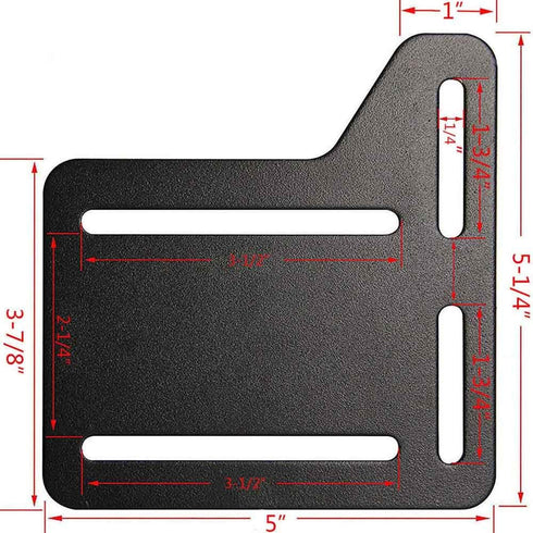 CAFORO Queen Bed Modification Plate, Headboard Attachment Bracket, Bed Frame Adapter Brackets, Bed Headboard Frame Conversion Kit Full to Queen Se...