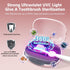Toothbrush Covers Case San itizer and Holder with UV Light,Toothbrush Covers with Holder, Rechargeable Portable Toothbrush Cleaner Case, Toothbrus...