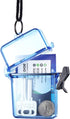 Outus 3 Pieces Waterproof Case ID Card Holder with Floating Sports Case Locker with Hanging Ring and Rope (Clear Gray Blue,4.72 x 2.95 x 1.57 Inch...