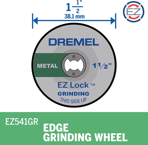 Dremel EZ541GR Aluminum Oxide Grinding Wheel (2-Piece)...