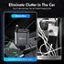 Retractable Car Charger,66W 4 in 1 Super Fast Charge Car Phone Charger,Retractable Cables (31.5 inch) and 2 USB Ports Car Charger Adapter for iPho...