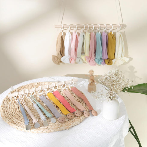 POVETIRE 2PCS Headband Holder for Girls,Baby Headband Organizer Head Bands Hair Accessories Display Storage Wall Hanging Decor for Nursery Toddler...